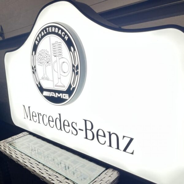 Original Mercedes-Benz Promotional Illuminated Sign