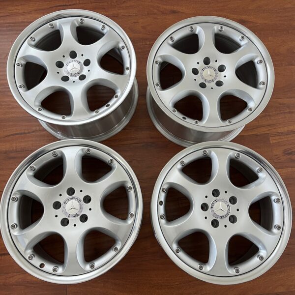 Staggered 18 R129 Silver Arrow Wheels