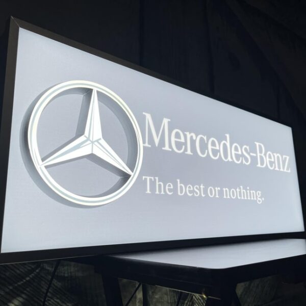 Mercedes-Benz Promotional Illuminated Sign - New Arrivals