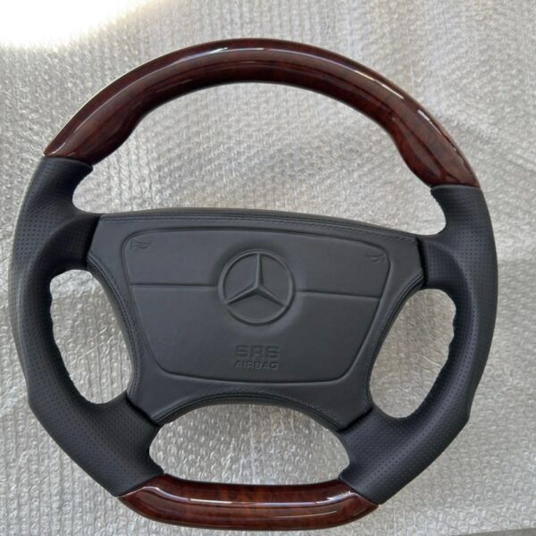 Custom Leather/Wood Mercedes-Benz Steering Wheel W124/ R129 / W210